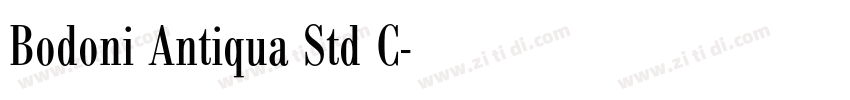 Bodoni Antiqua Std C字体转换